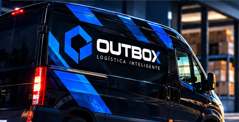 Veículo de entregas Outbox em operação logística